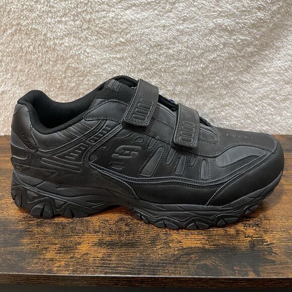 SKECHERS Afterburn Mens 15 Sneakers Athletic Work Shoes Memory Fit NEW Wide Fit - Picture 5 of 14